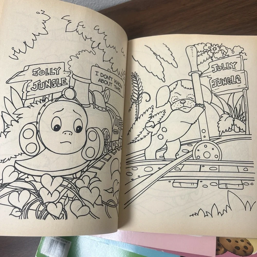 Lot Of 6 Vintage 1988 A Golden Book -‎ A Giant Coloring Book Preschool Unused